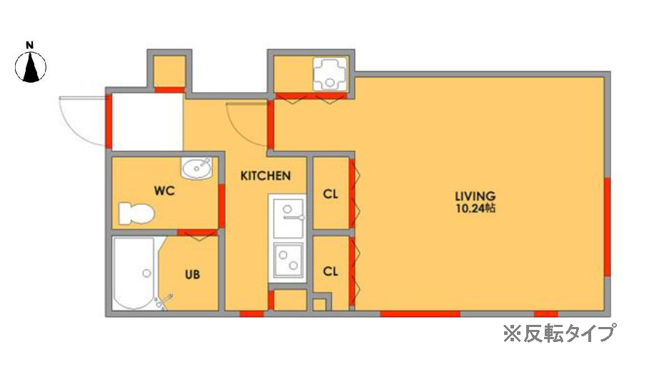 Entire room arrangement/ground plan 全体間取・平面図